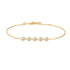 Gold Pavé Multi Beaded Chain Bracelet